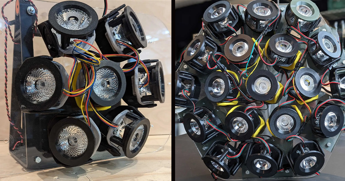 alcune foto dei prototipi di lightboks durante la fase di sviluppo