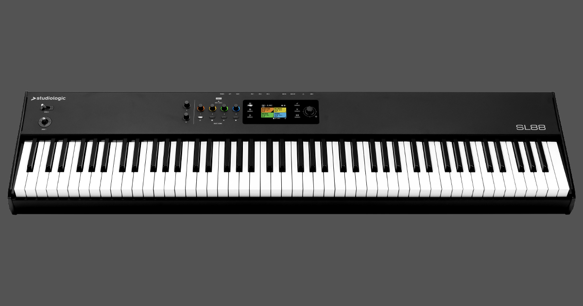 SL88 MK2 di Studiologic adotta il Keybed TP/110 Premium Hammer Action con 88 Tasti pesati ed aftertouch dal raffinato tocco pianistico