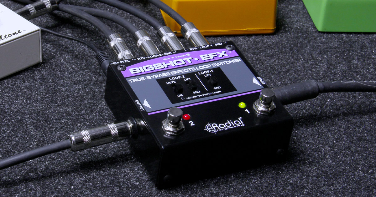 RADIAL Engineering Big Shot EFX il partner ideale per il chitarrista o il bassista sul palco o in studio