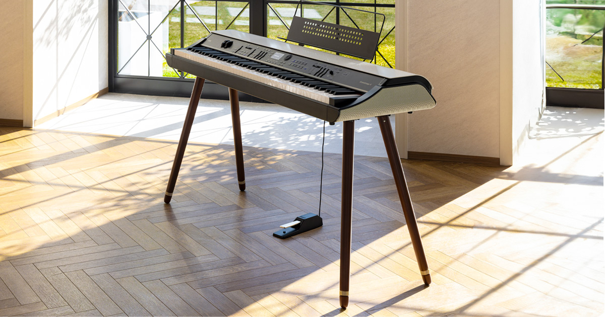 ST-WGS di KORG è il supporto dedicato per il pianoforte digitale professionale Grandstage X. E' composto da 4 gambe realizzate in legno di Zelkova dal design elegante e sottile