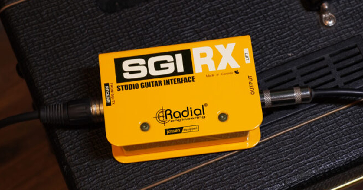 SGI RX di Radial Engineering è il solo modulo di ricezione RX del driver di linea ad alte prestazioni per chitarre o basso