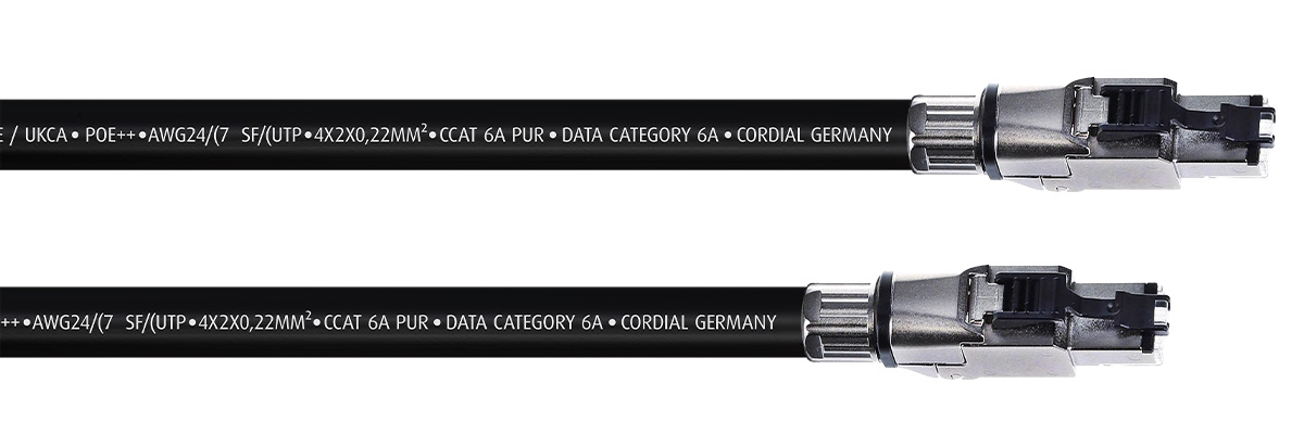 Scopri i cavi ethernet Cordial CAT 6A che offrono un trasporto dati a 500 MHz per dati, audio e controllo luci
