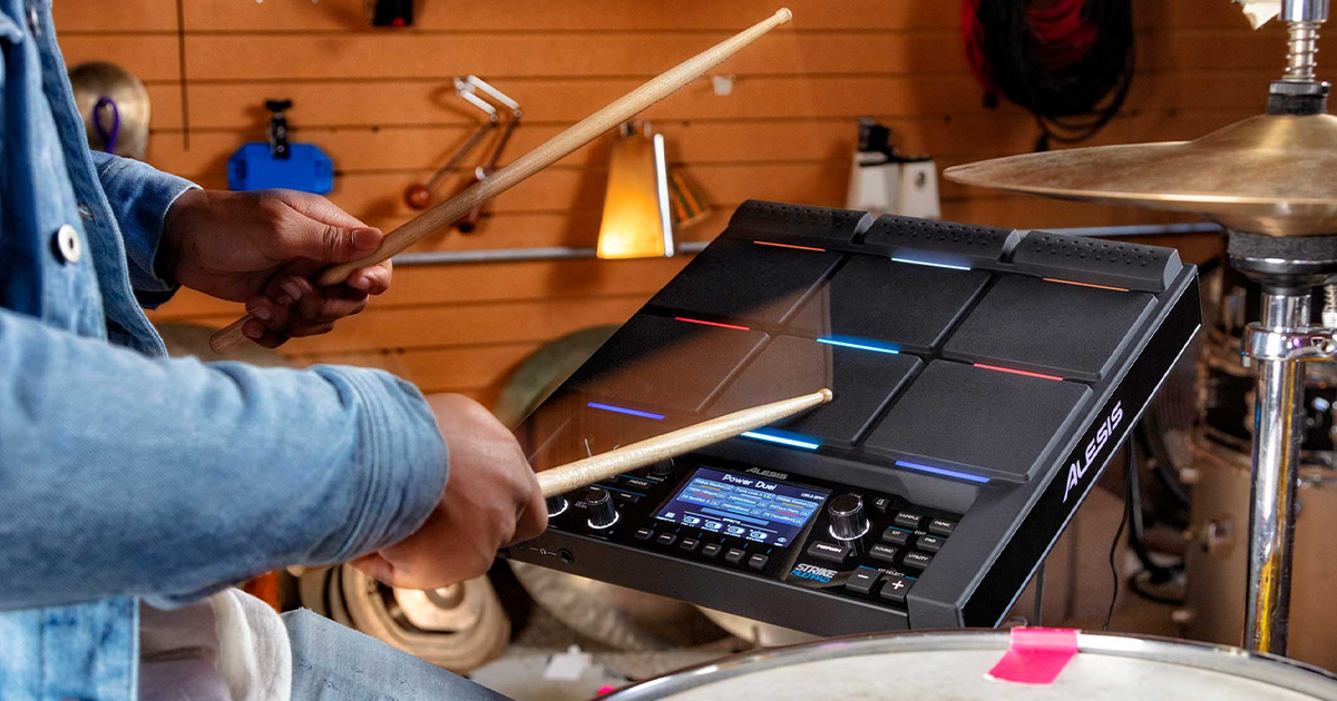 Alesis Strike Multipad dotato di 9 Pad ad alta sensibiltà integrabile con il tuo drumset