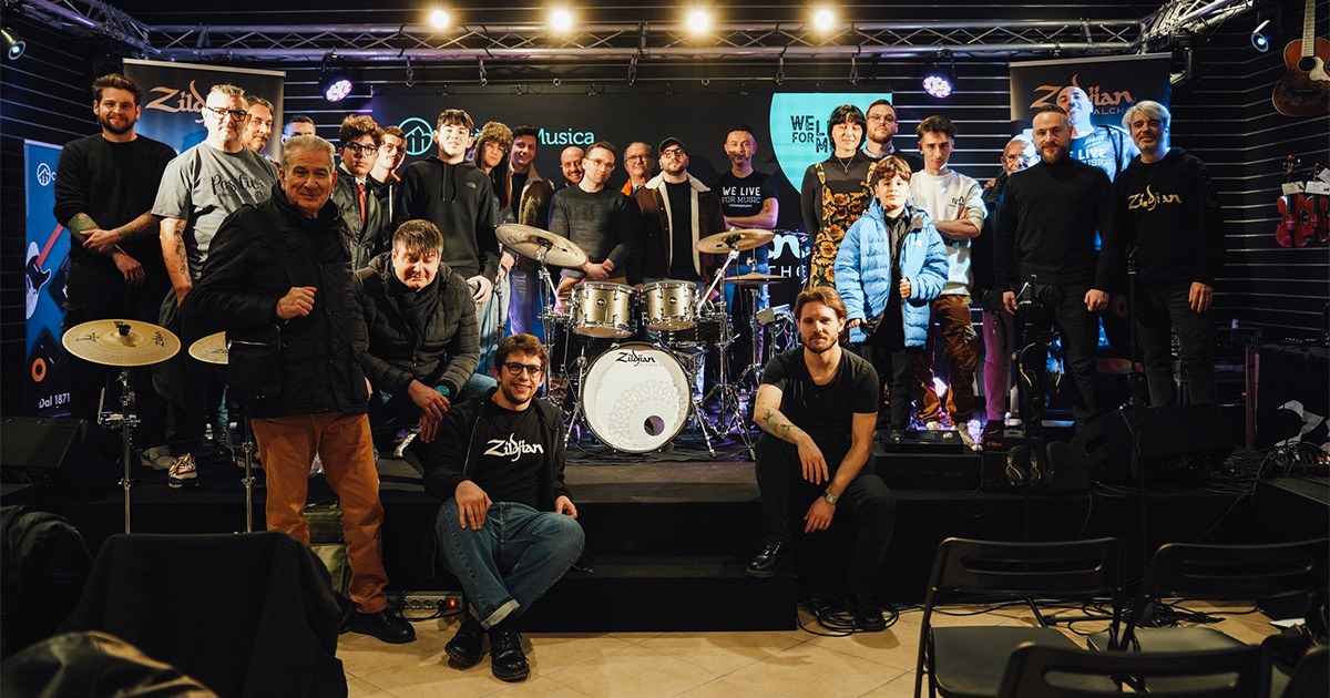 Zildjian Alchem-E Demo Tour con Daniel Fasano presso il negozio Città della Musica