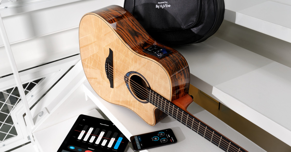 Le serie HyVibe offrono Smart Guitars in diversi formati, anche in versione mancina, dotate di legni dalle caratteristiche sonore ed estetiche di qualità.