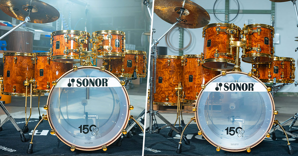 i due modelli Signature per i 150 anni di Sonor Drums.