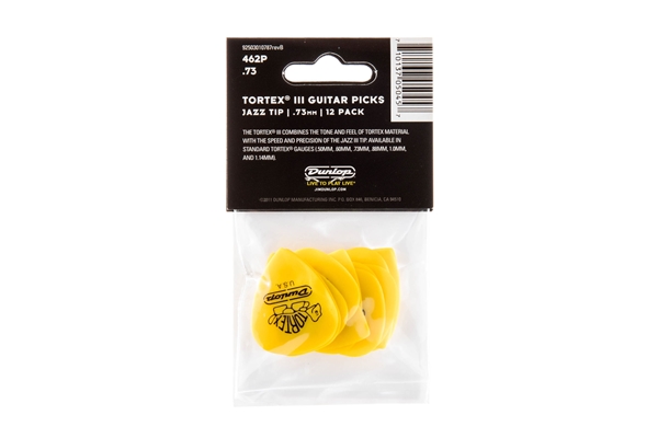 Dunlop - 462P Tortex III Yellow .73