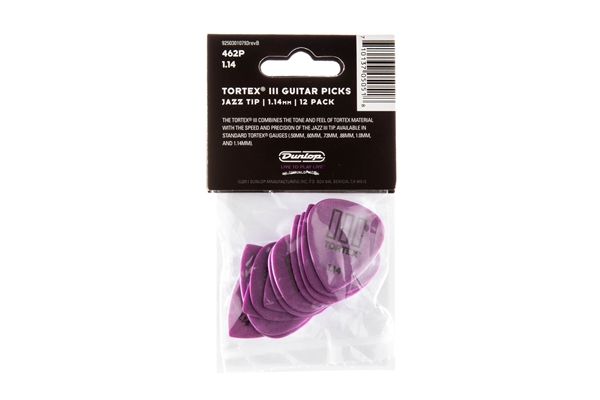 Dunlop - 462P Tortex III Purple 1.14