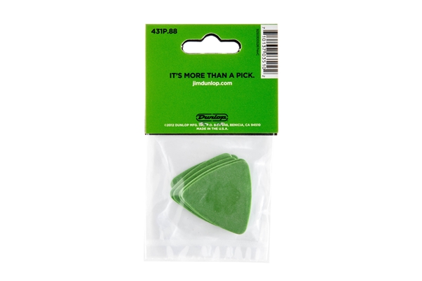 Dunlop - 431P Tortex Triangle Green .88