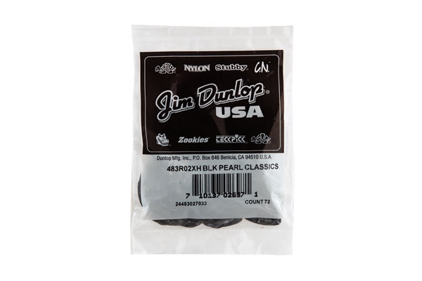 Dunlop 483R#02 Black Perloid - Extra Heavy