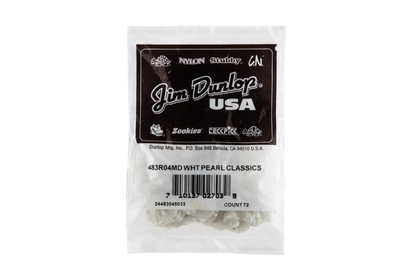 Dunlop 483R#04 White Perloid - Medium