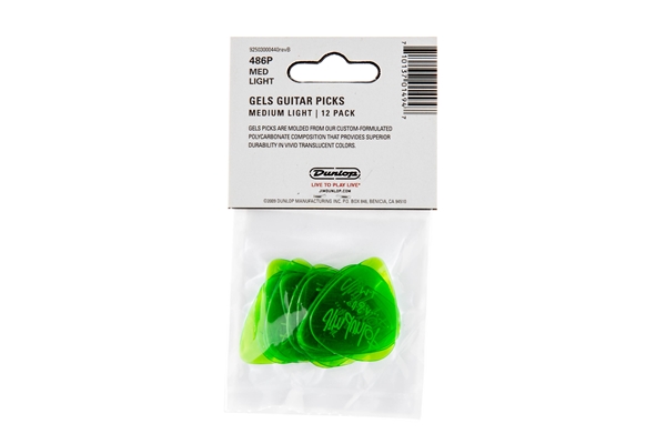 Dunlop - 486PML Gels Green Medium Light