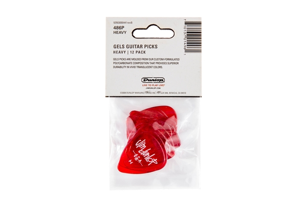 Dunlop - 486PHV Gels Red Heavy