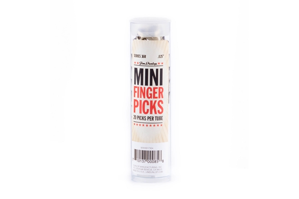 Dunlop - 36R N/S MINI FINGER .025 - TUBO 20 PLETTRI