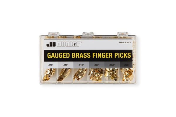 Dunlop - 3070 BRASS FINGER - CABINET 120 PLETTRI