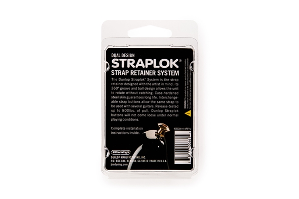 Dunlop - SLS1031N Straplok Dual Design Strap Retainer System, Nickel