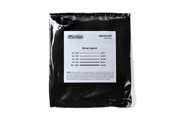 Dunlop - DBN45130T Nickel Wound Tapered, Medium Set/5
