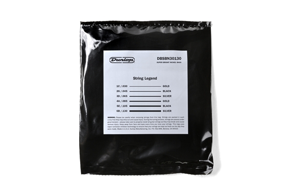 Dunlop - DBSBN30130 Super Bright Nickel Wound, Medium Set/6