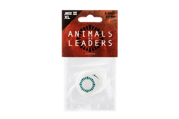 Dunlop AALP03 Animal As Leaders Tortex Jazz III XL, White .60mm Player's Pack/6