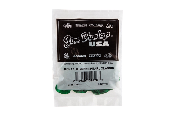 Dunlop - 483R#12 Green Perloid - Thin