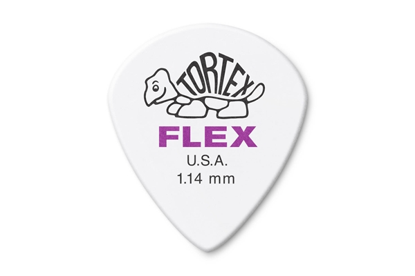 Dunlop - 468R1.14 Tortex Flex Jazz III 1.14mm bag/72