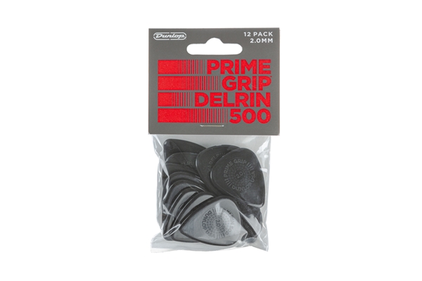 Dunlop - 450P200 Prime Grip Delrin 500 2.0 mm Player's Pack/12