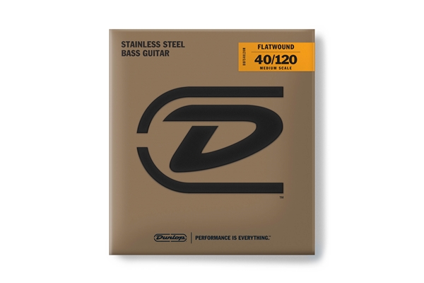 Dunlop - DBFS40120M Corde basso Flatwound Light Scala media Set/5
