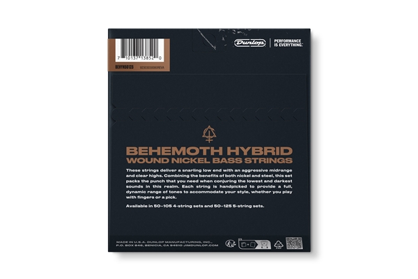 Dunlop - BEHYN50125 Behemoth Hybrid Wound Nickel 50-125