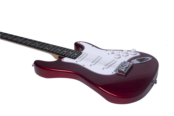 Eko Guitars - ST-100 3/4 Chrome Red