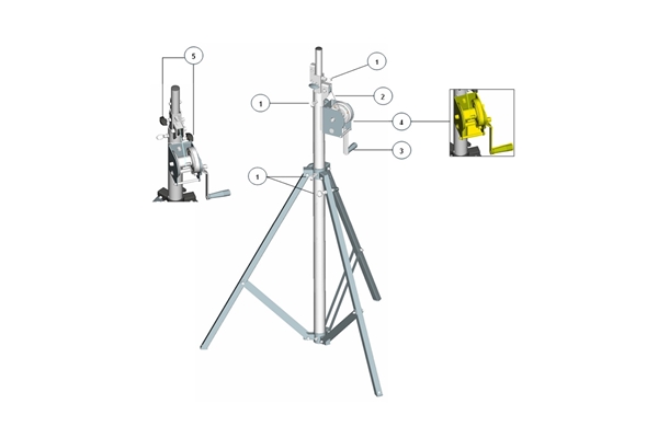 Quik Lok - Perno SLS/15 con Boccola/Molla/Anello