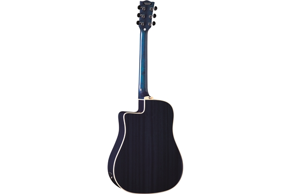 Eko Guitars - NXT D100ce See Through Blue