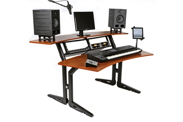 Quik Lok - Z/630 CY Workstation a 2 Ripiani Finitura Ciliegio Quik Lok - Z/630 CY Workstation a 2 Ripiani Finitura Ciliegio