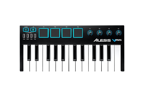 Alesis - V Mini: Tastiera MIDI USB controller compatto a 2 ottave