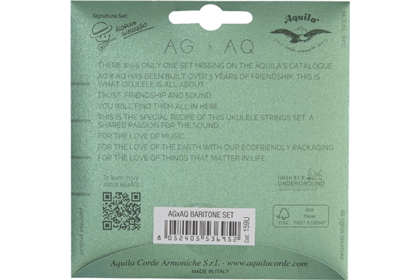 Aquila - 159U AGXAQ Ukulele Set, DGBE