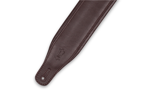 Levy's - M26GP-DBR-DBR Tracolla in pelle Dark Brown con retro Dark Brown 3 1/4