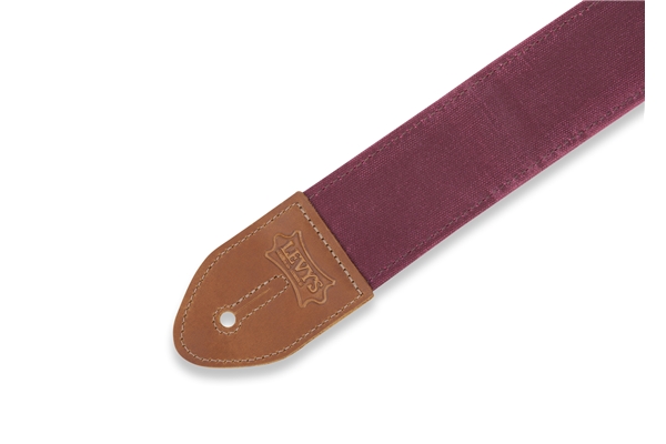 Levy's - M7WC-BRG Tracolla Traveler in tela cerata Burgundy 2