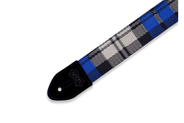 Levy's - MC8VIN-009 Tracolla in cotone Cobalt Plaid Poly 2