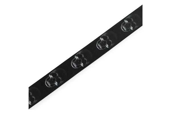 Levy's - MPD2-112 Tracolla in poliestere Black & White Skulls 2