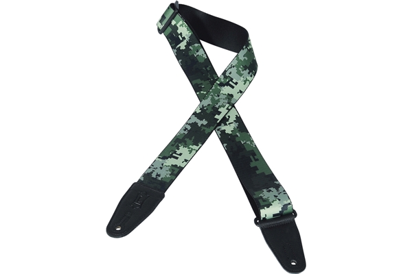 Levy's - MPS2-121 Tracolla in poliestere Green Black Digital Camo 2