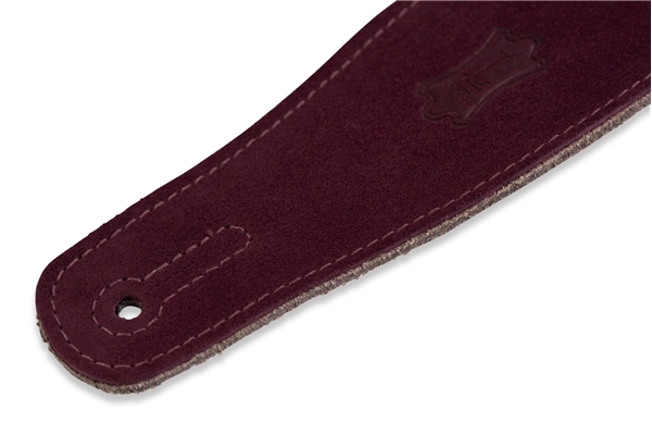 Levy's - MS26-BRG Tracolla in pelle scamosciata Burgundy 2 1/2