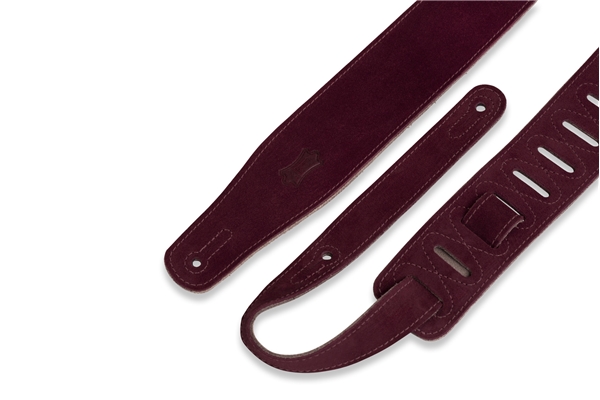 Levy's - MS26-BRG Tracolla in pelle scamosciata Burgundy 2 1/2