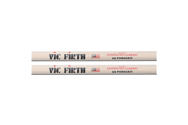 Vic Firth - 5APG - Bacchette American Classic con punta in legno PureGrit