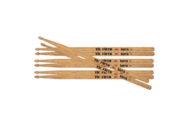 Vic Firth - 5AT - Bacchette American Classic TERRA PACK 3+1