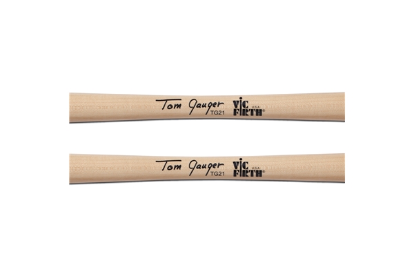 Vic Firth - TG21 - Symphonic Collection Bass Drum Mallets Signature Tom Gauger Chamois/Wood