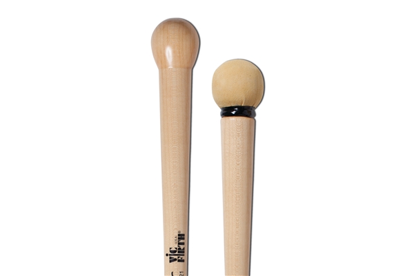 Vic Firth - TG21 - Symphonic Collection Bass Drum Mallets Signature Tom Gauger Chamois/Wood