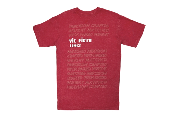 Vic Firth VAT0033-LE 1963 - Red Graphic Tee Large
