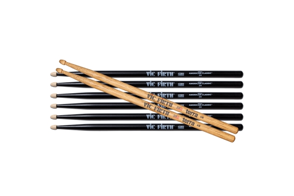 Vic Firth - 3 Pair 5BB + 1 Pair 5BT Terra Free