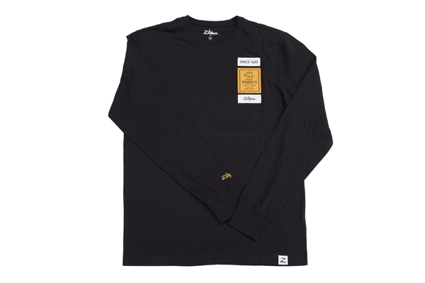 Zildjian - ZALS0011 LONG SLEEVE BLACK TEE SMALL