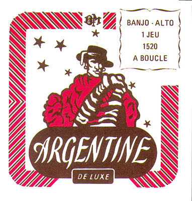 Argentine - 1520 Set 4 corde per Banjo Alto