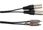 Yellow Cable - K09-3 Cavo Segnale 2x RCA maschio/2x XLR Maschio 3 m Yellow Cable - K09-3 Cavo Segnale 2x RCA maschio/2x XLR Maschio 3 m